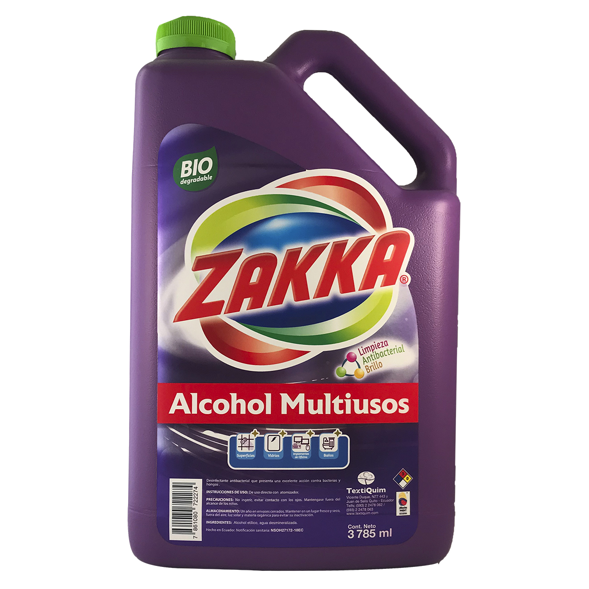Alcohol Multiuso ZAKKA 3785ml