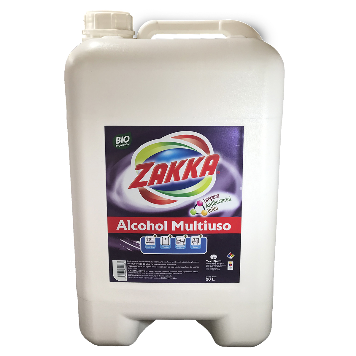 Alcohol Multiuso ZAKKA 20lt