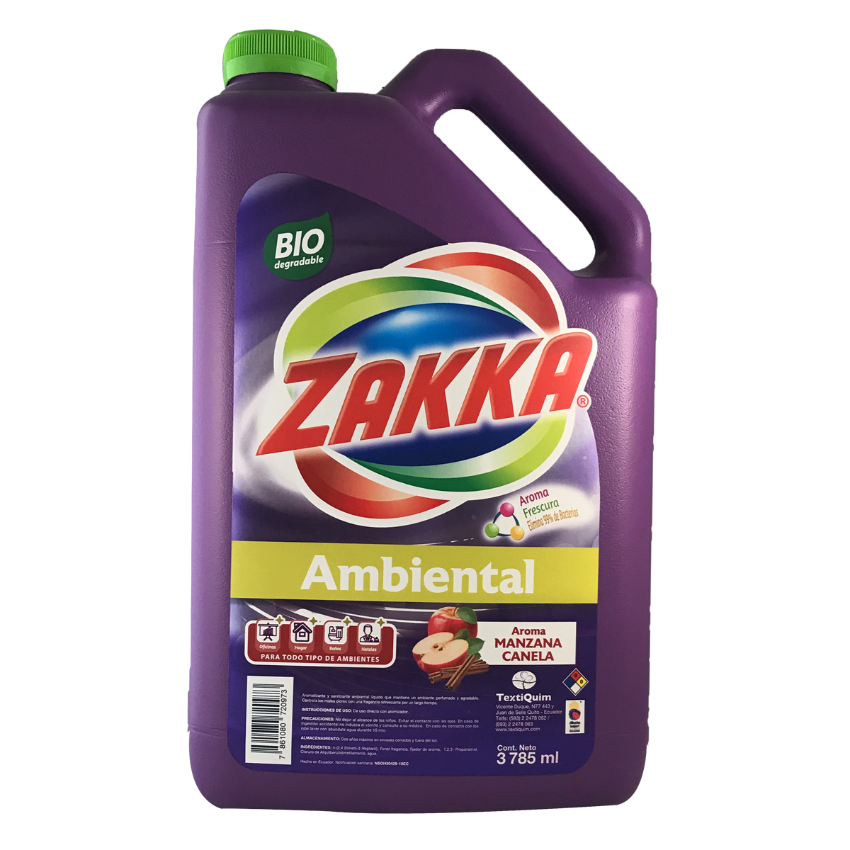Ambiental ZAKKA Canela Manzana 3785ml