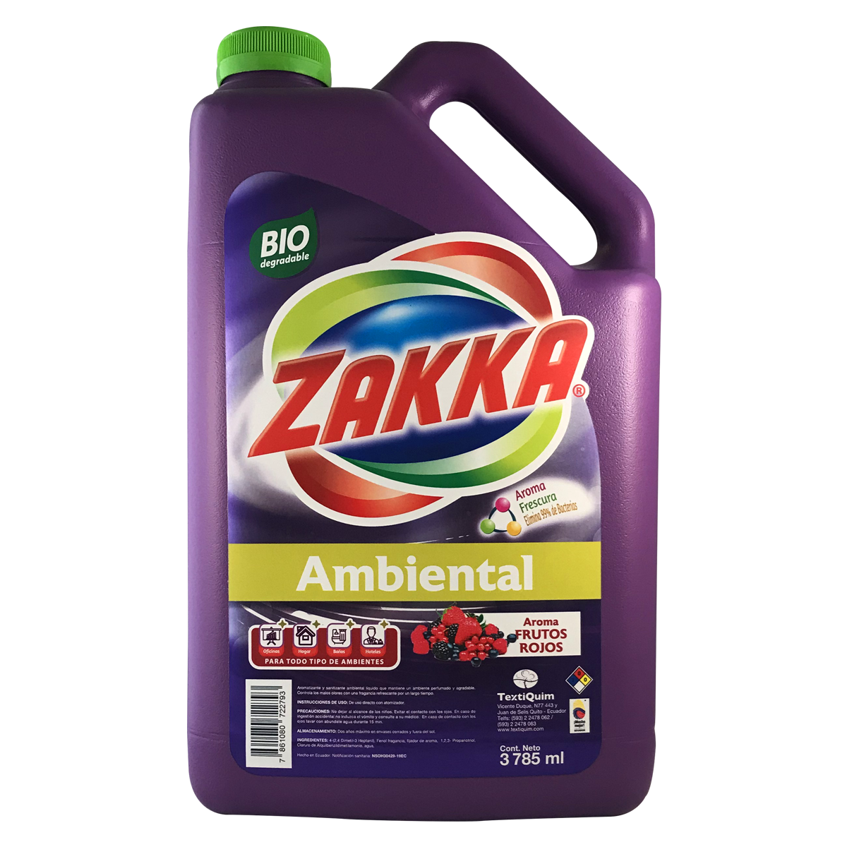 Ambiental ZAKKA Frutos Rojos 3785ml