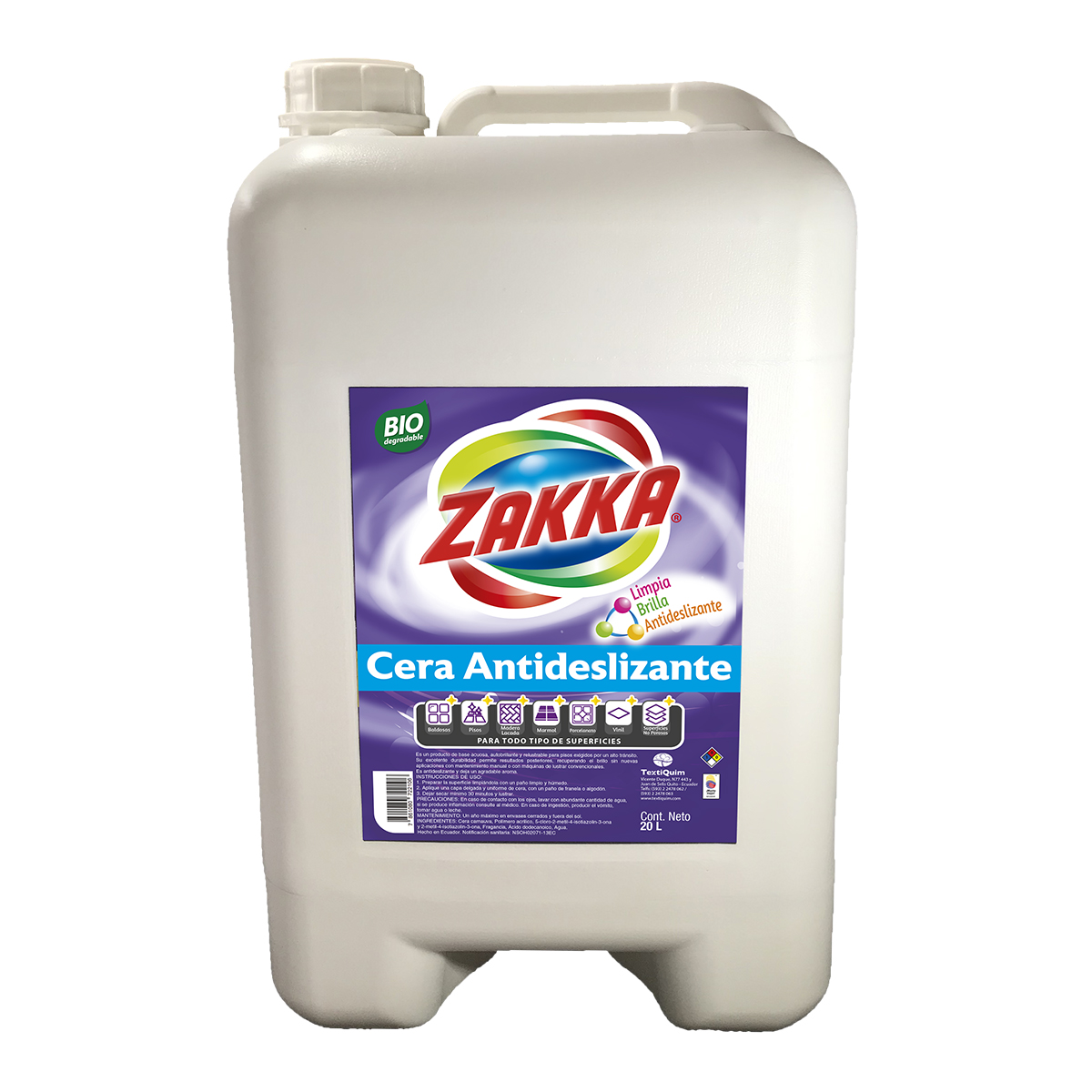 Cera Antideslizante ZAKKA 20lt