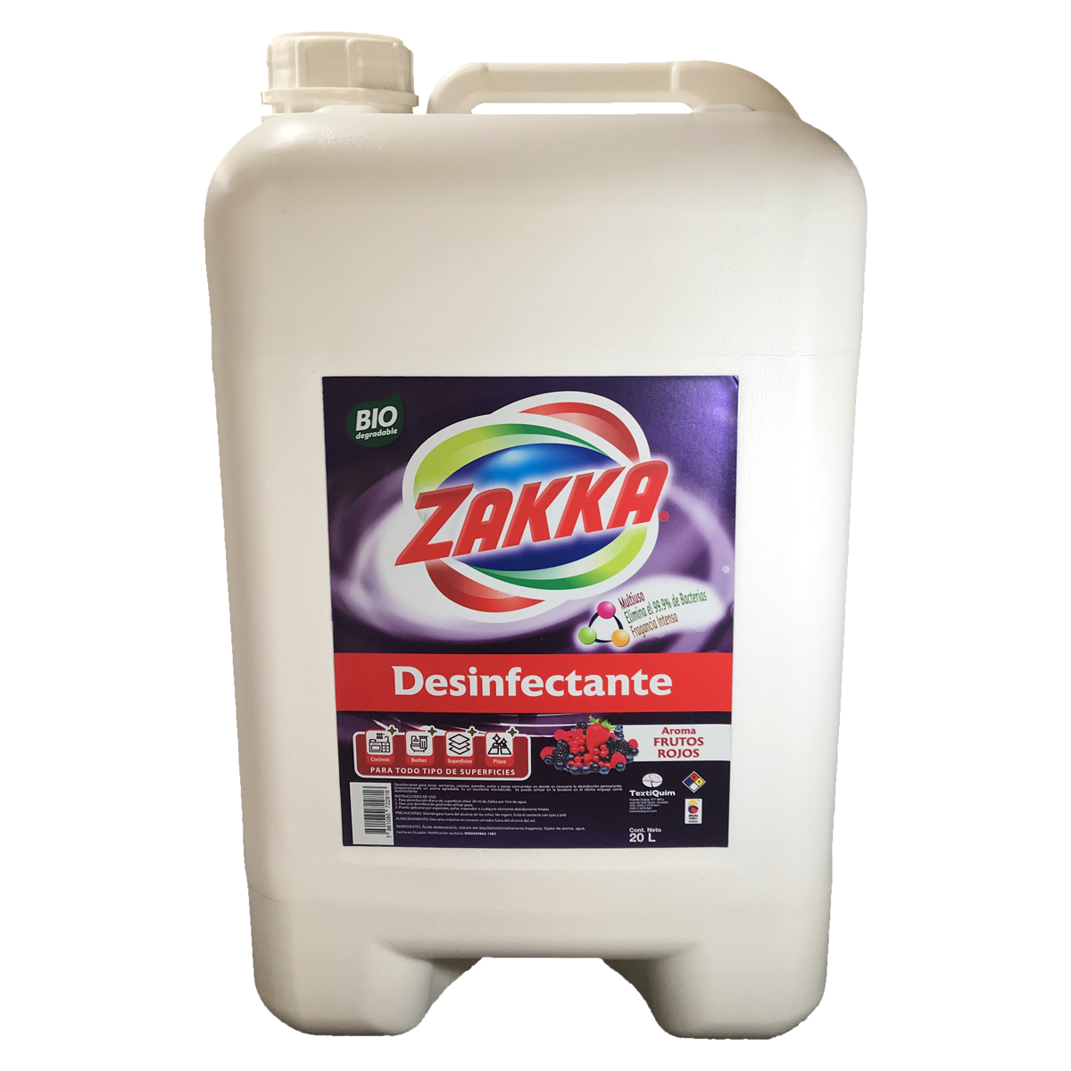 Desinfectante ZAKKA Frutos Rojos 20lt