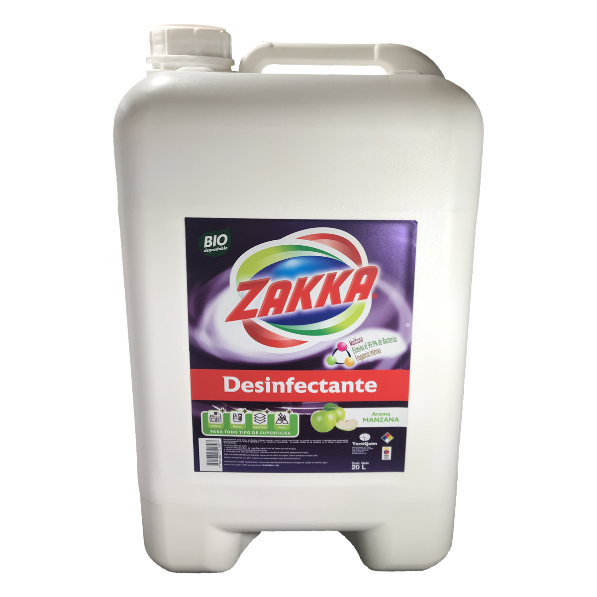 Desinfectante ZAKKA Manzana 20lt