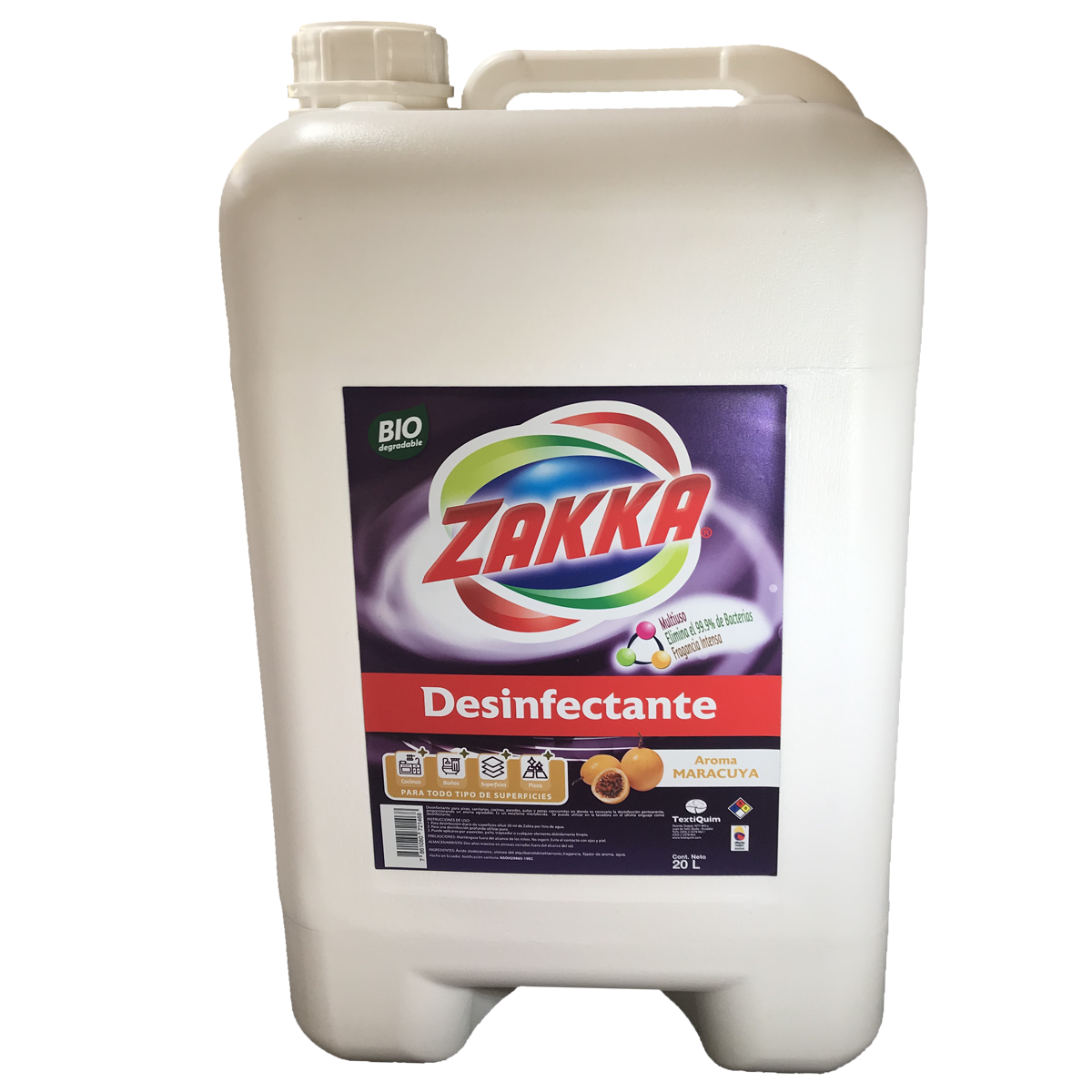 Desinfectante ZAKKA Maracuyá 20lt