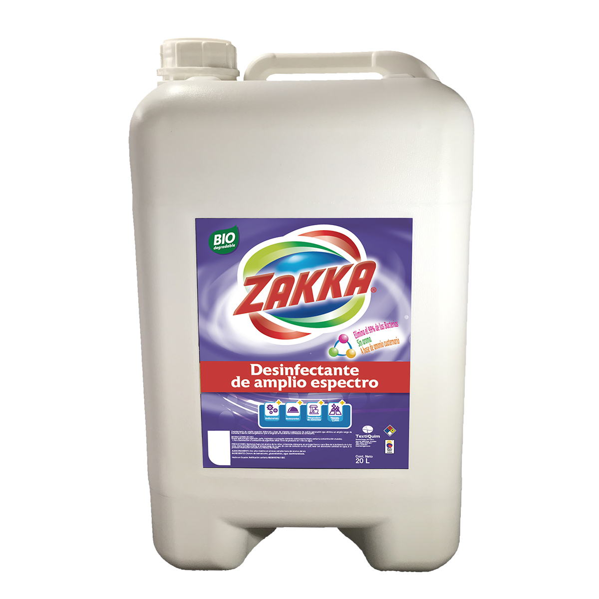 Desinfectante de Amplio Espectro ZAKKA 20lt