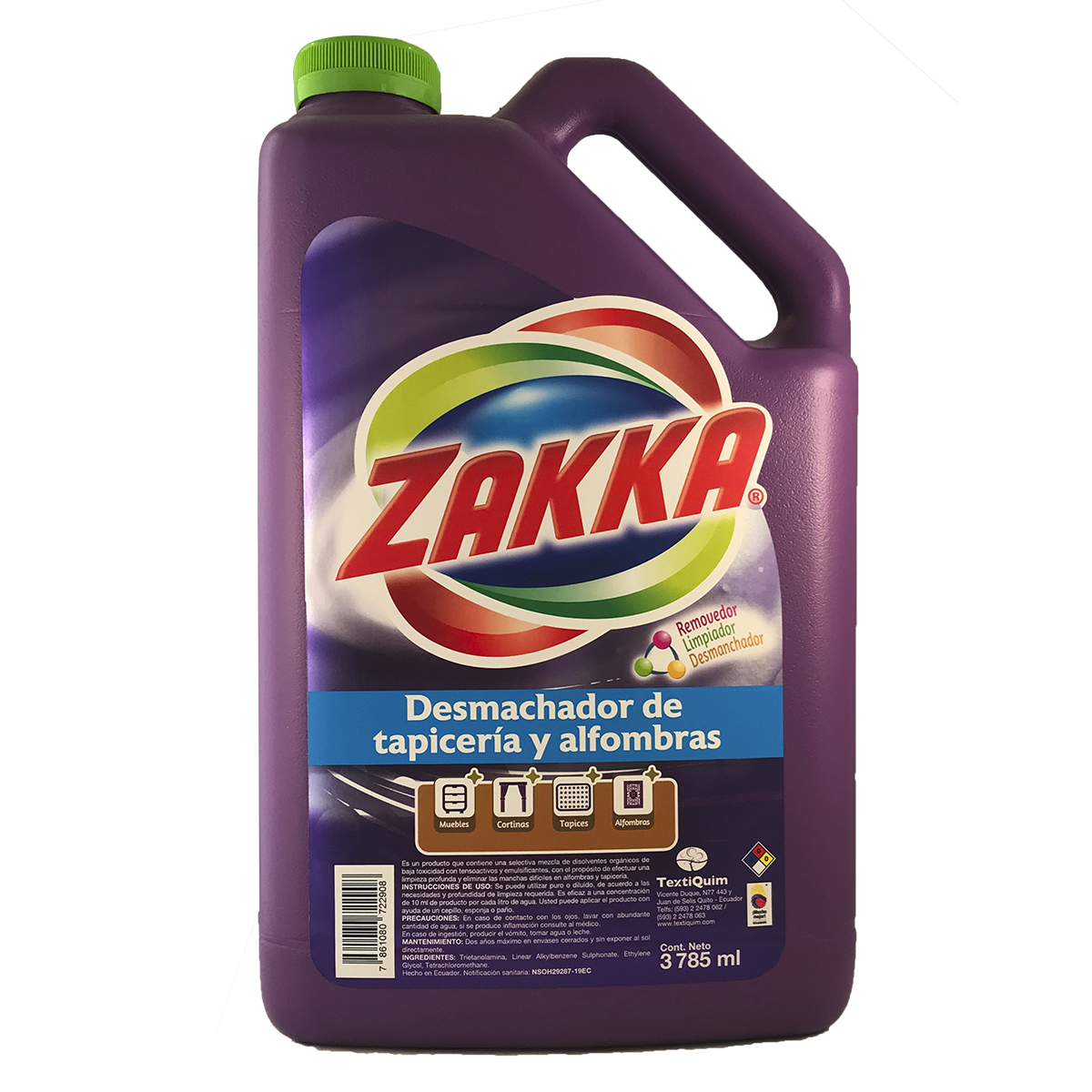 Desmanchador de Tapicerias ZAKKA 3785ml