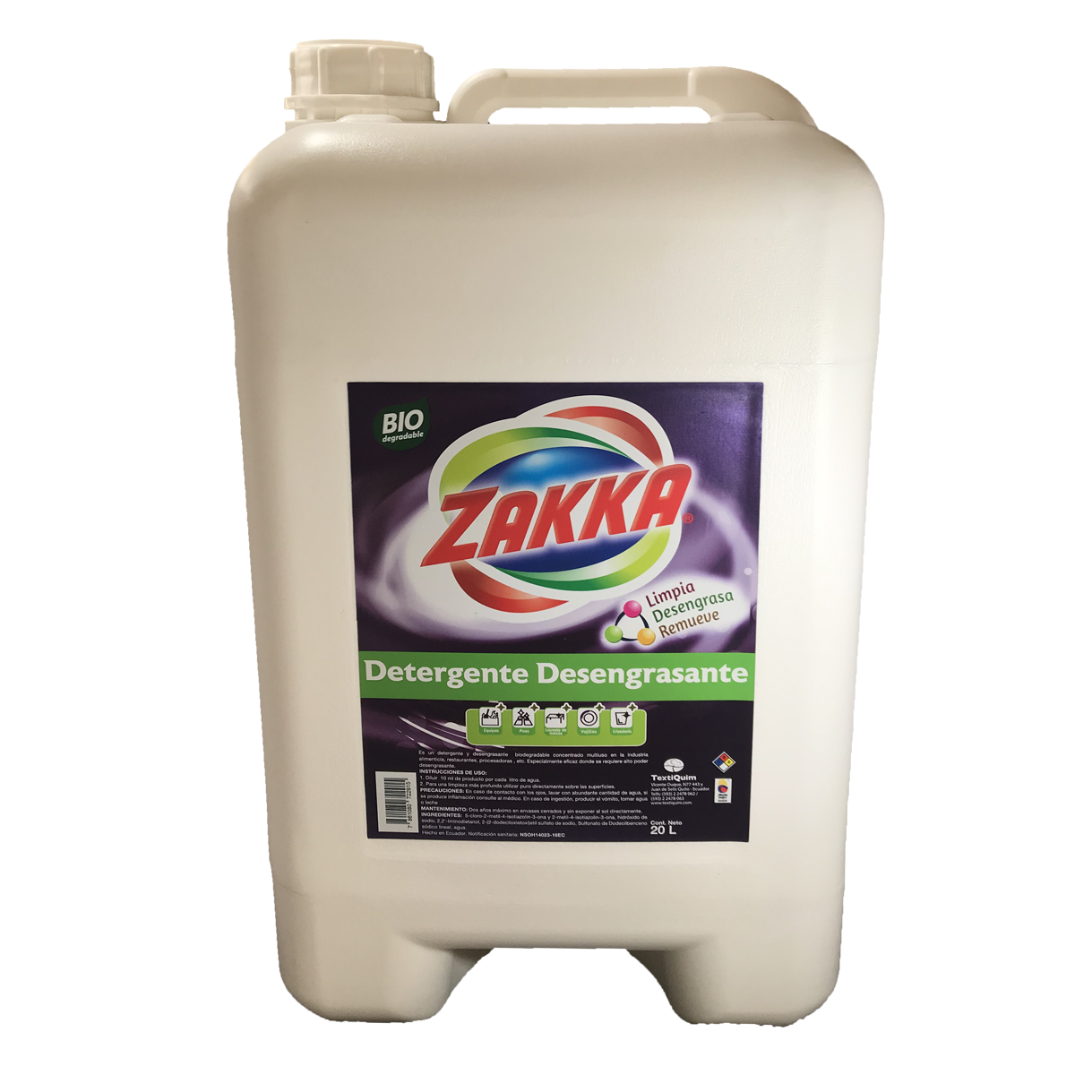Detergente Desengrasante ZAKKA 20lt