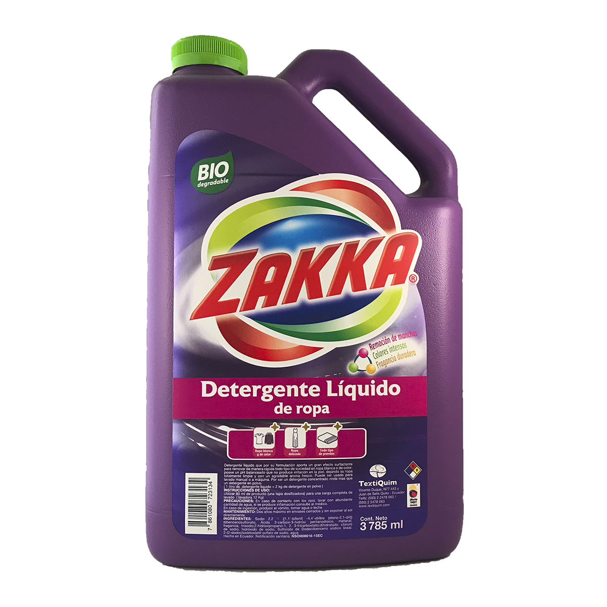 ZAKKA Detergente Líquido de ropa 3785ml