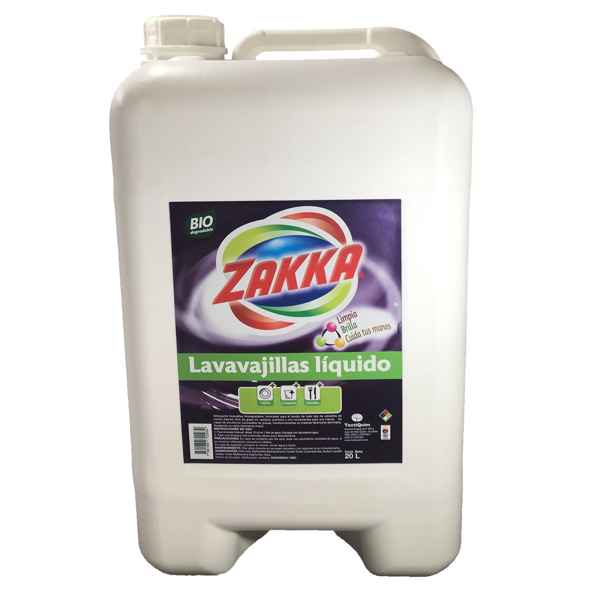 Lavavajillas Líquido ZAKKA 20lt