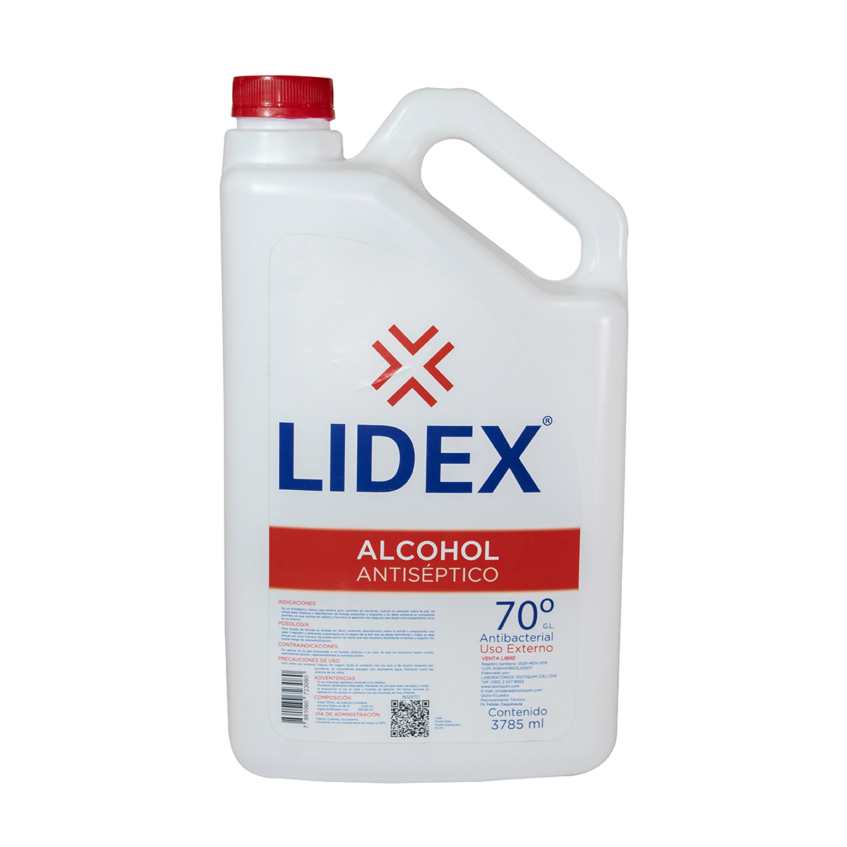 Alcohol Antiséptico LIDEX 3875ml