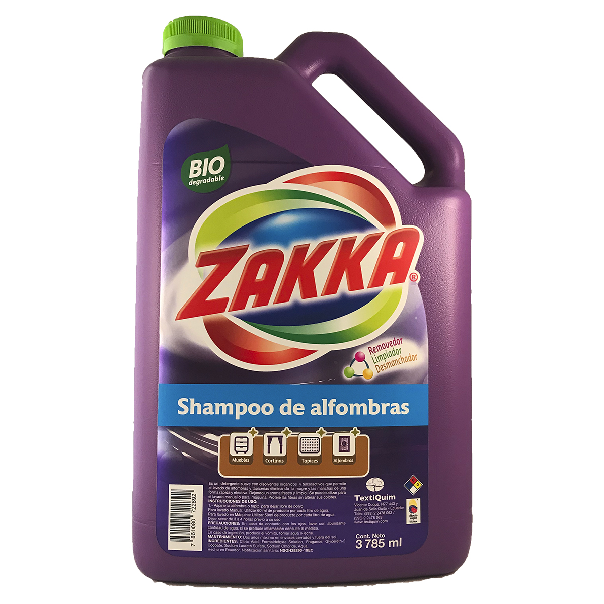Shampoo de Alfombras ZAKKA 3785ml