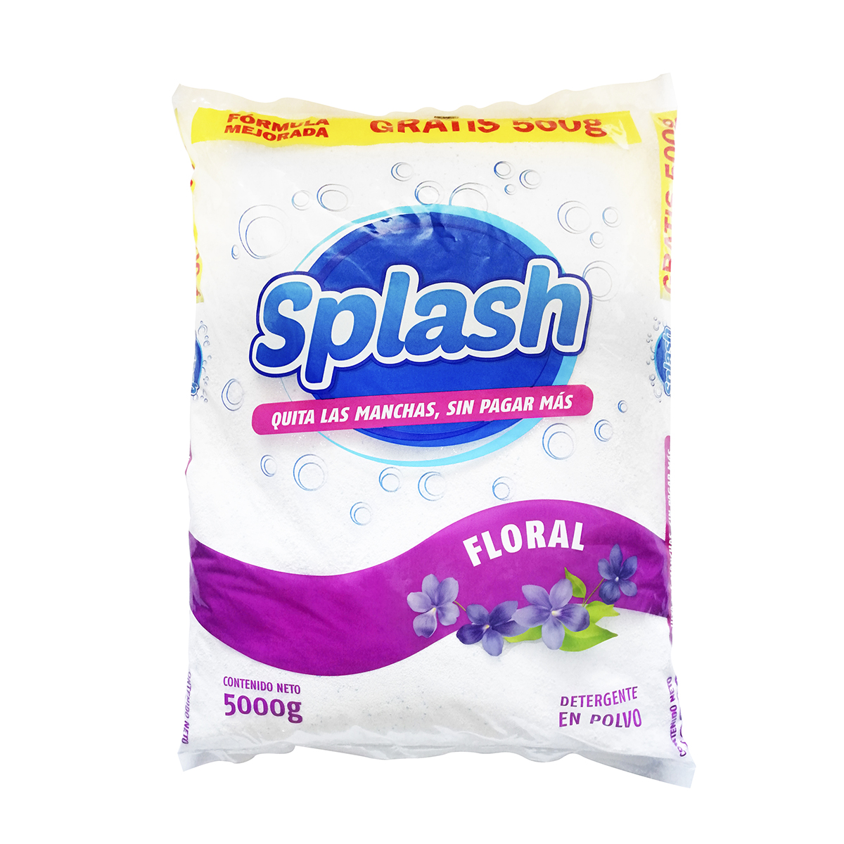 Detergente en polvo SPLASH 5kg Floral