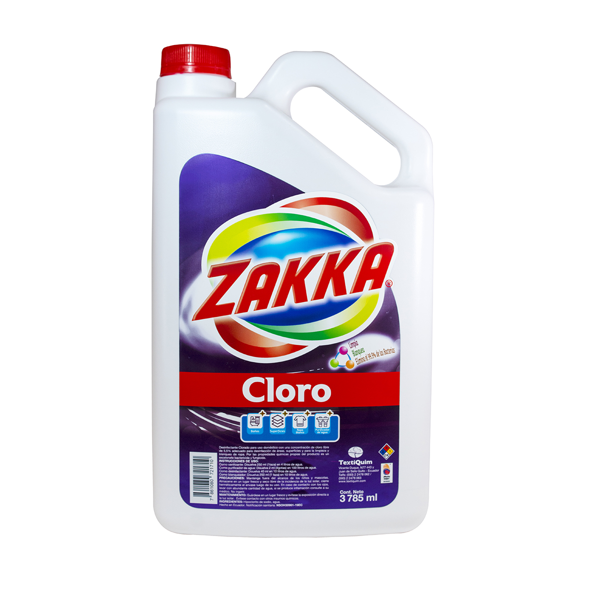 Cloro 5,5% ZAKKA 3785ml